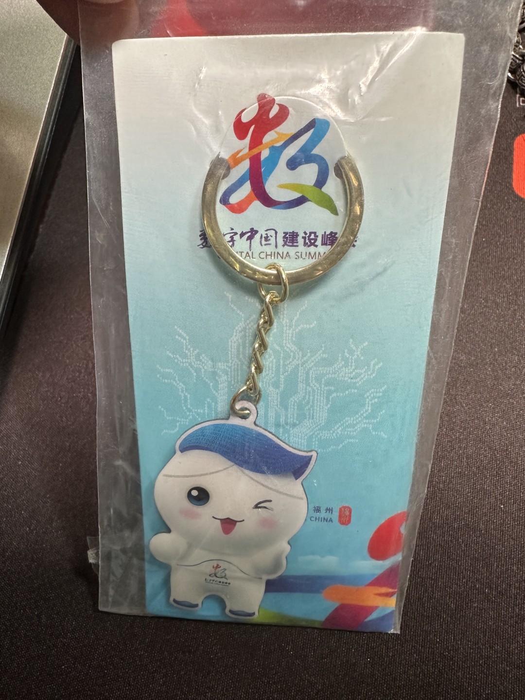 CSIS-GREAT评级精品钱币拍卖第一百八十六期 2020福州数字中国大会金属纪念 钥匙扣