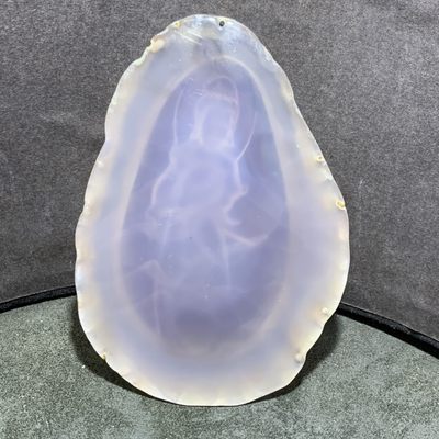 重器天然冰纹原皮玛瑙巧雕观音菩萨大 牌子一块 - 重器天然冰纹原皮玛瑙巧雕观音菩萨大 牌子一块