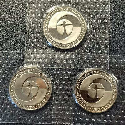 🎉🎊乐享宝藏💎💰~20230324专场 3枚德国5马克~国际环保年