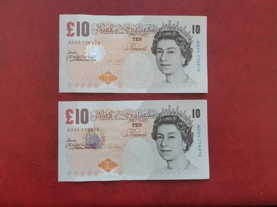 英国E序10英镑纸币 全新UNC 单价 - 英国E序10英镑纸币 全新UNC 单价