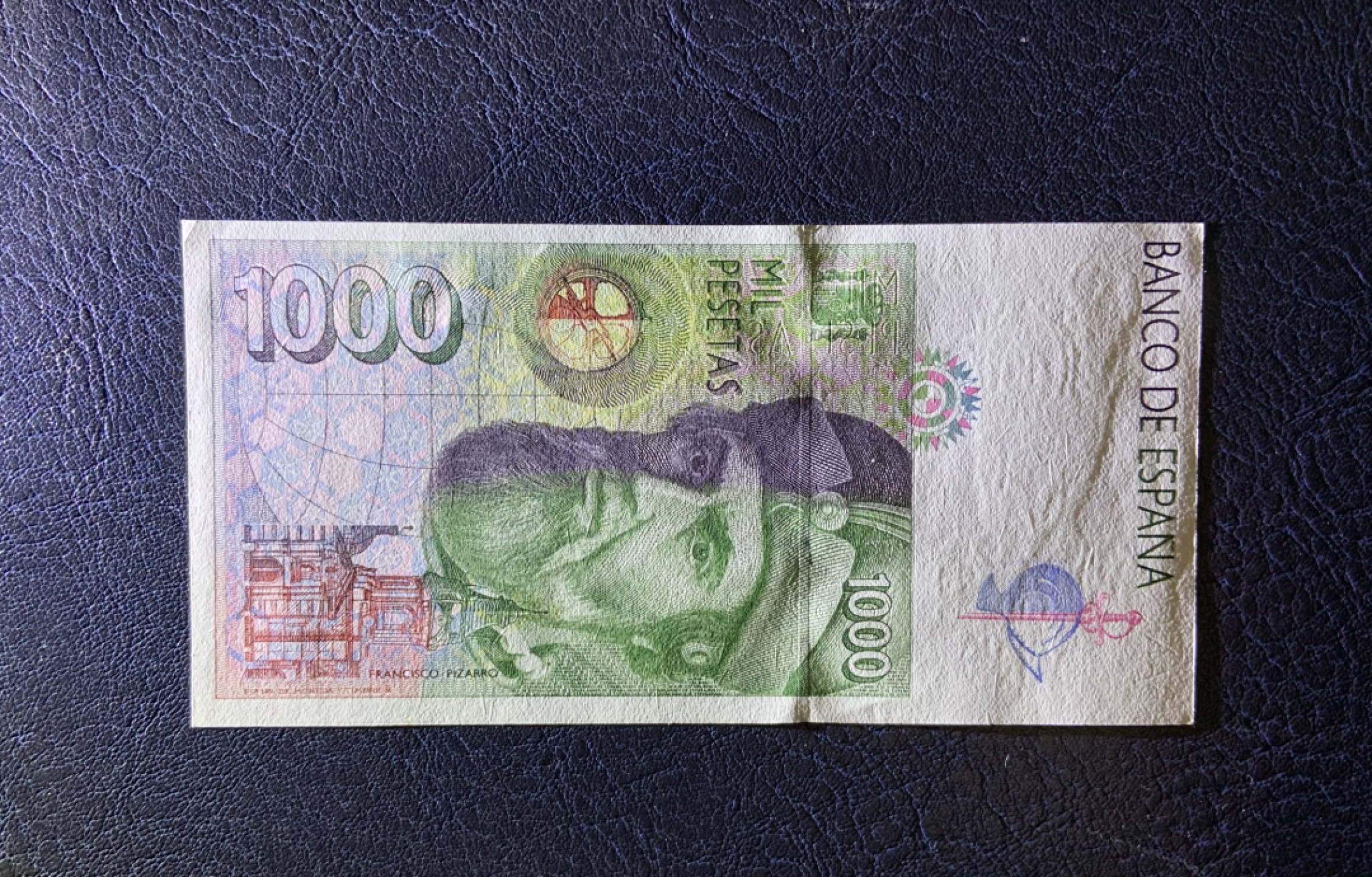 收藏联盟Quantum Auction 第241期拍卖  西班牙1992版1000比塞塔 品相UNC 角尖有瑕疵 首发数字冠 非常少见