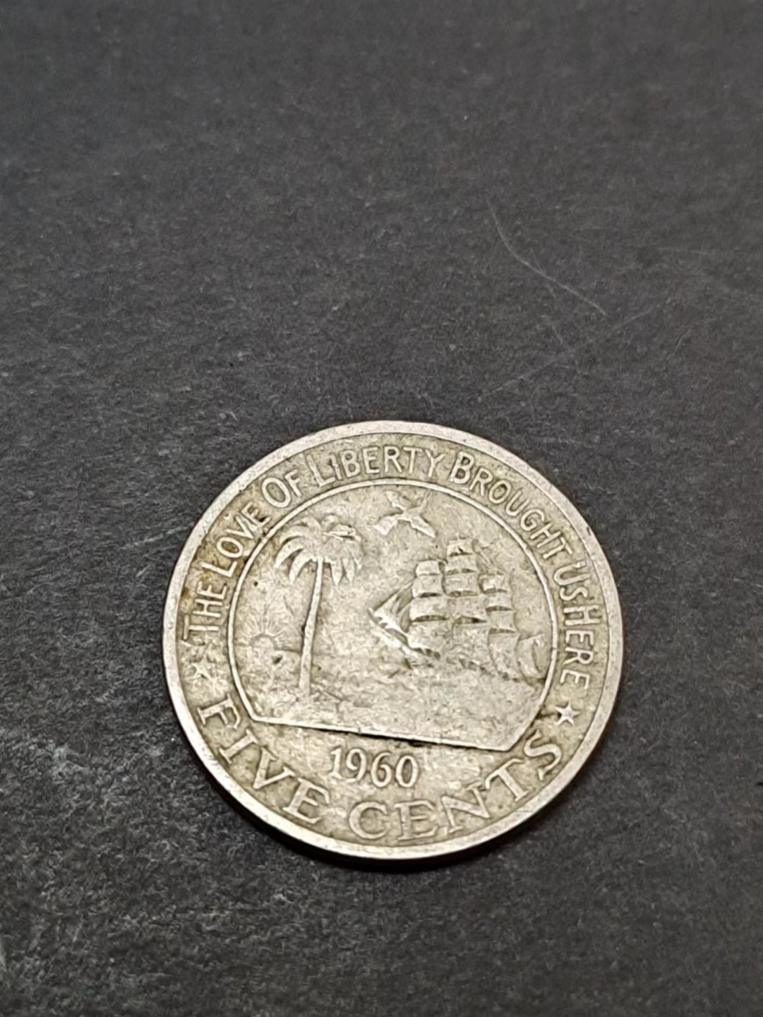 【8个洞收藏】第3场★0押0起一件包邮★世界硬币专场 7天连拍 1960年 较少 利比里亚小象动物币 5分