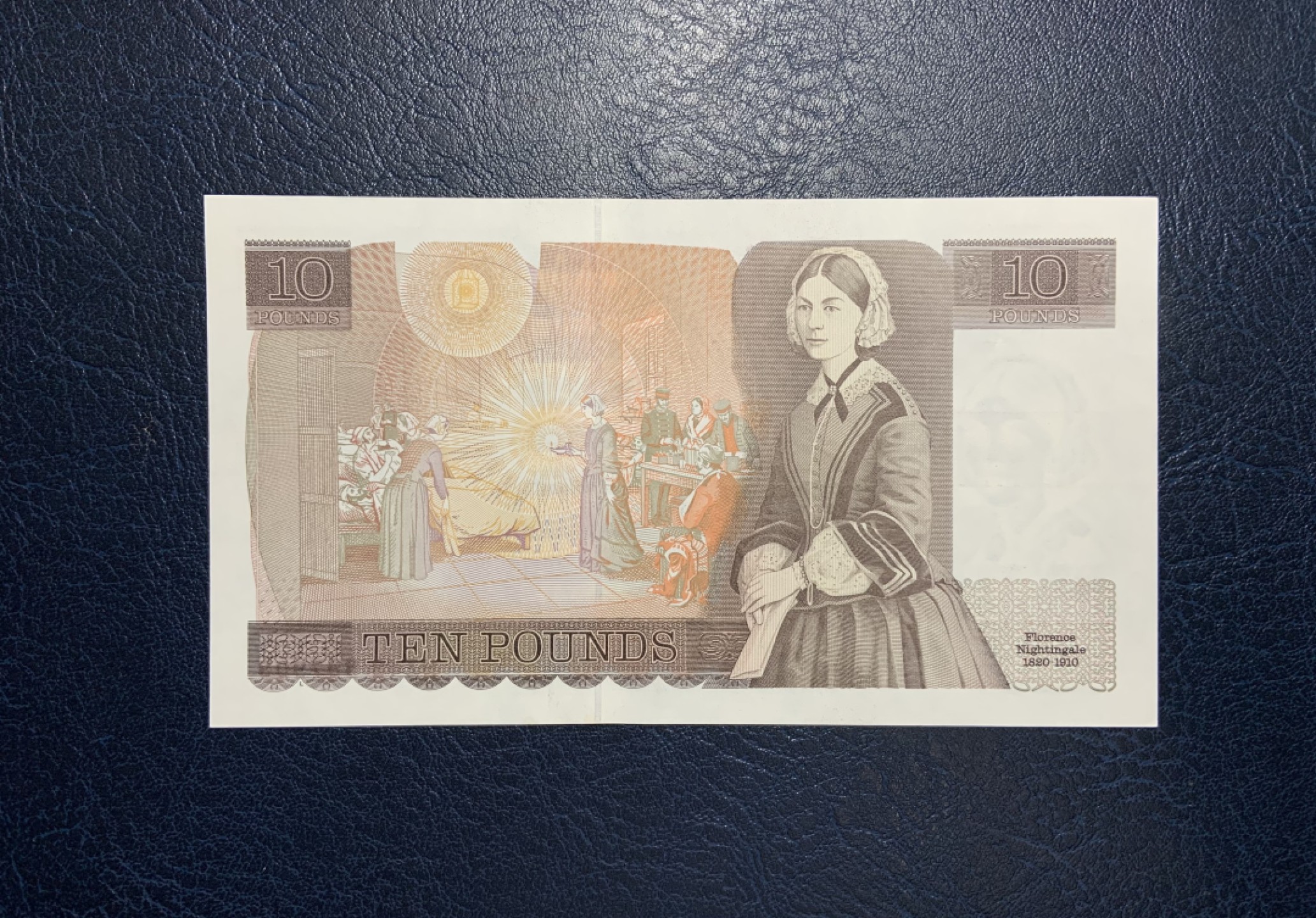 收藏联盟Quantum Auction 第241期拍卖  英国1988-91年10镑 品相UNC-  近代护理学奠基人 南丁格尔