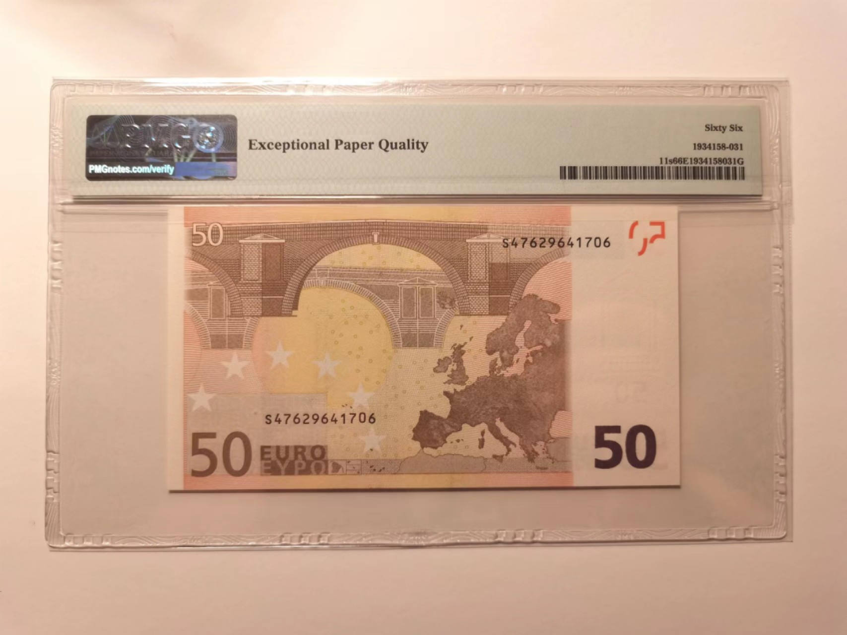 外钞荟萃x民国风云专场 2002年50欧元二签 意大利版