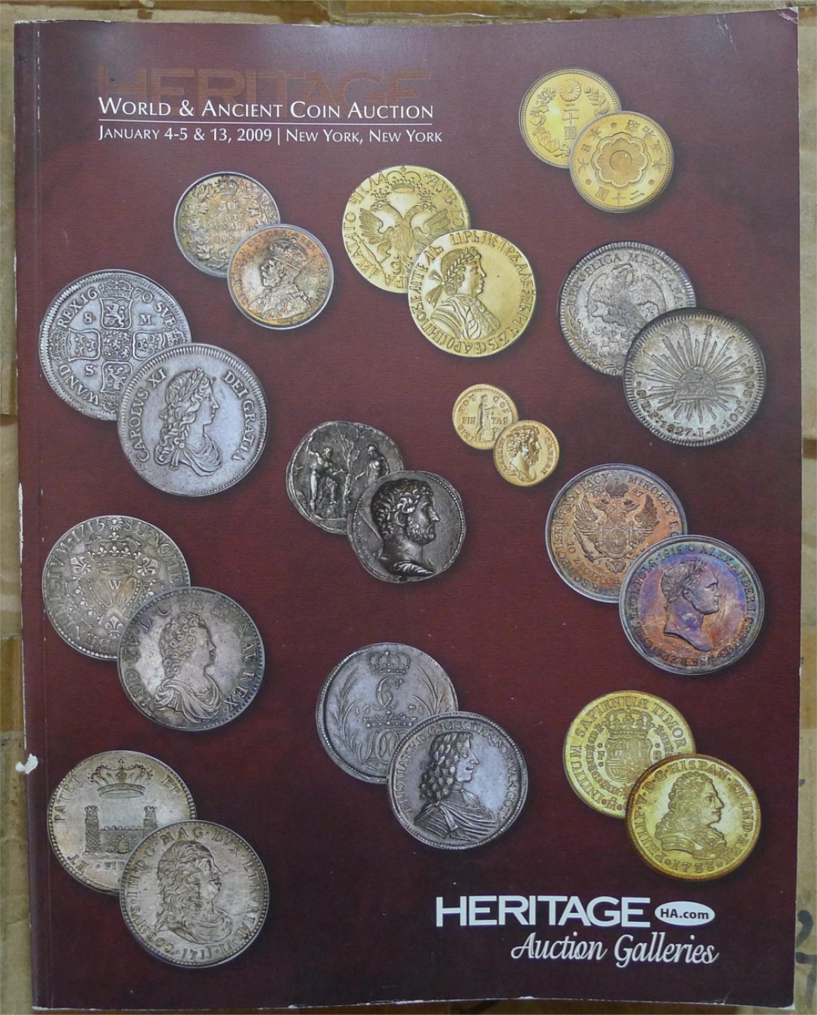世界钱币章牌书籍专场拍卖第89期 HERITAGE 世界币章拍卖目录3004 (超厚540页)