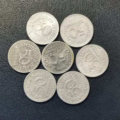 🎉🎊乐享宝藏💎💰~20230324专场 7枚德国50芬尼