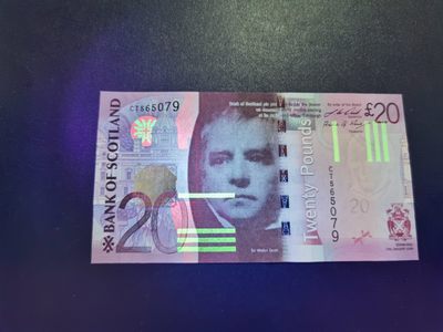 Immortal auction 第四拍，万象更新 - 苏格兰20镑，2009版，无4，全新Unc