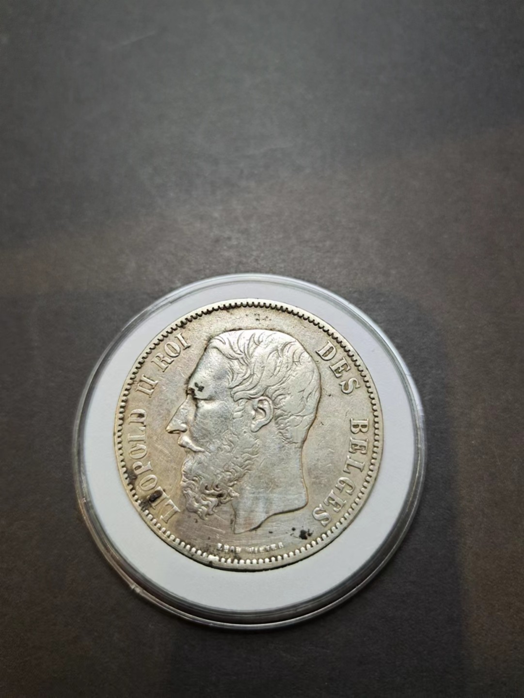 【8个洞收藏】第5场★0押0起一件包邮★银币专场（持续更新····） 7天连拍 法国利奥波德二世 1873年 5法郎银币 重量24.8克