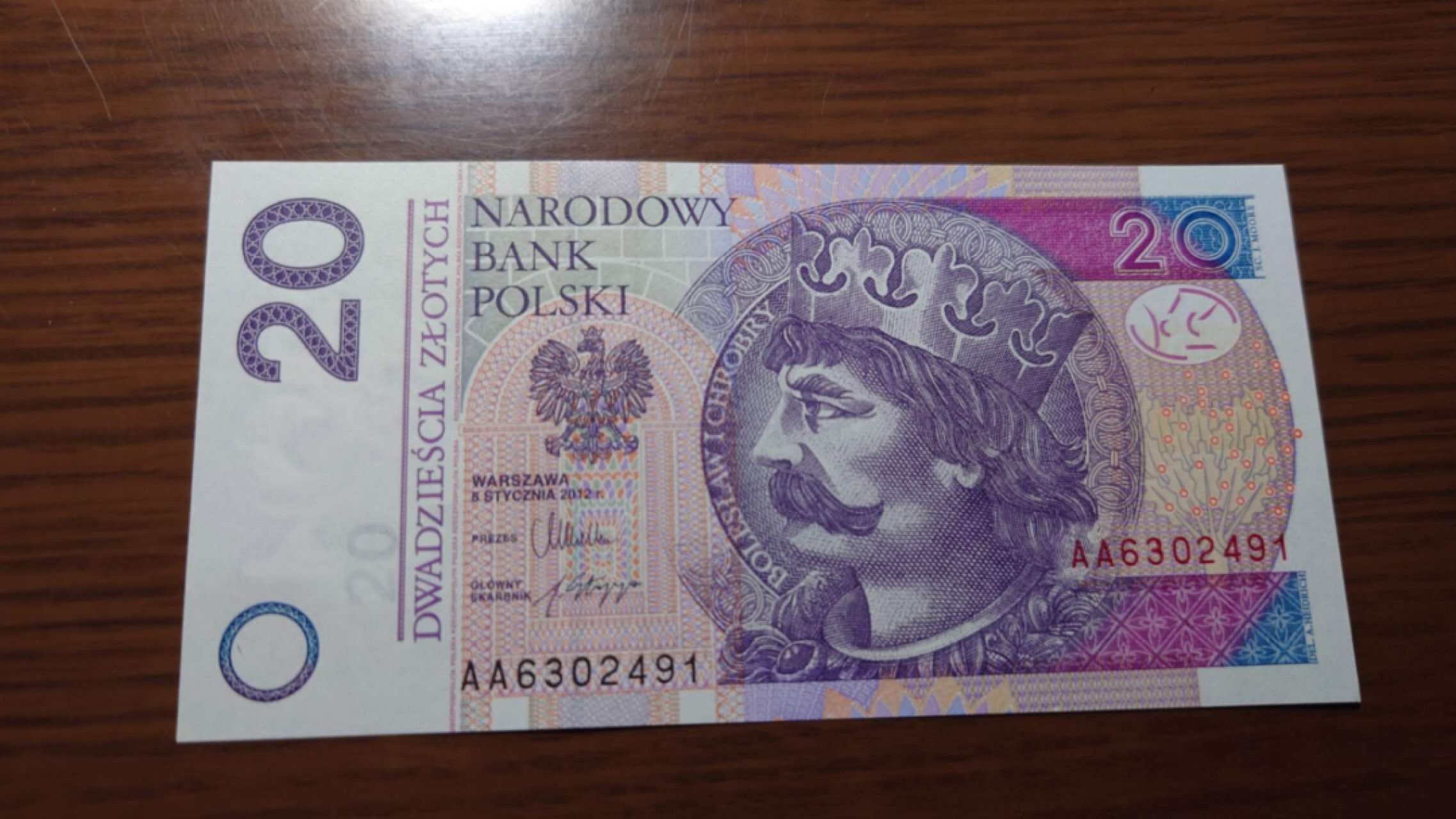 【世界钱币收藏】精选微拍第57期暨2023年第四期 裸钞专场 2012年波兰20兹罗提 首发AA冠全新绝品