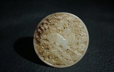 ｜冷门出品｜精选专拍·第玖场· - 明清工老和田玉麒麟瓦子镶嵌件｜把件