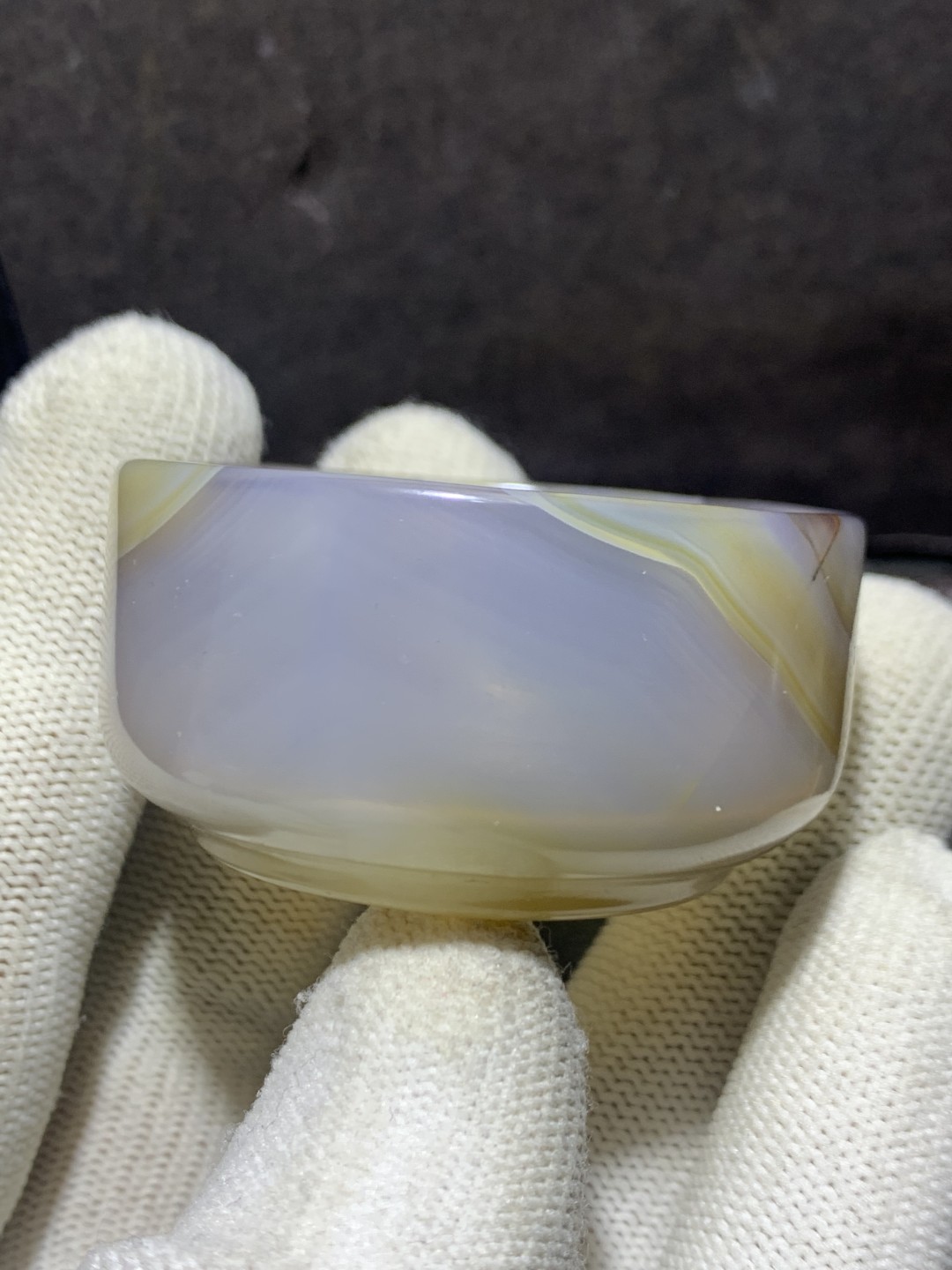 精美高玉化巴西玛瑙小碗一个， 精美高玉化巴西玛瑙小碗一个，