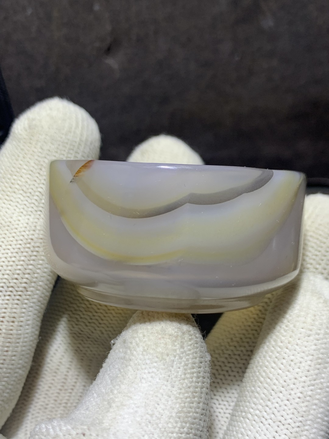 精美高玉化巴西玛瑙小碗一个， 精美高玉化巴西玛瑙小碗一个，