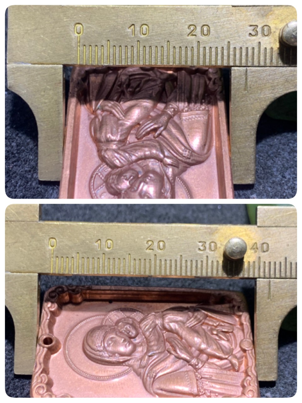 精美紫铜圣母玛利亚牌子一个， 精美紫铜圣母玛利亚牌子一个，