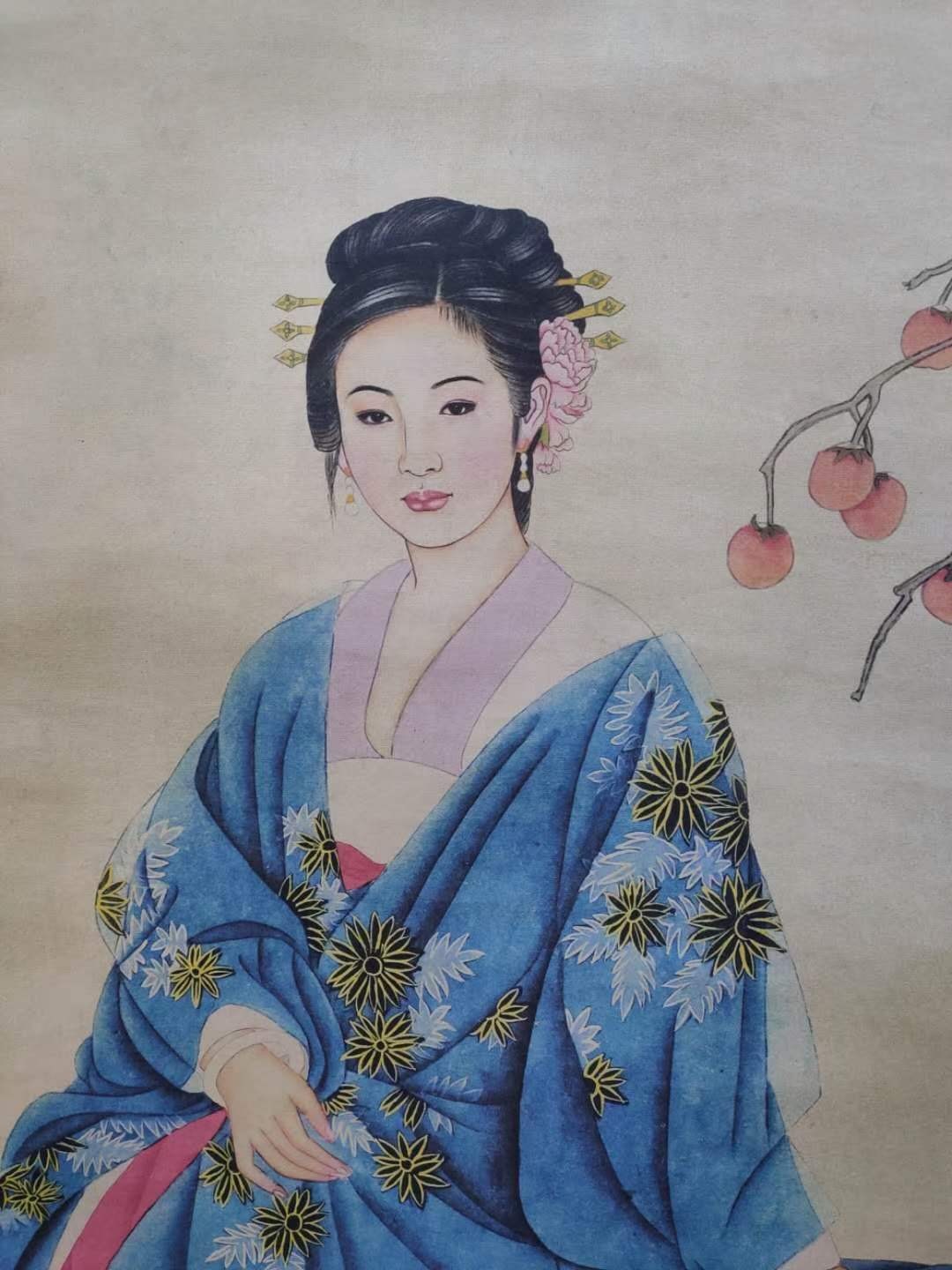 张大千，仕女图立轴画 张大千，仕女图立轴画