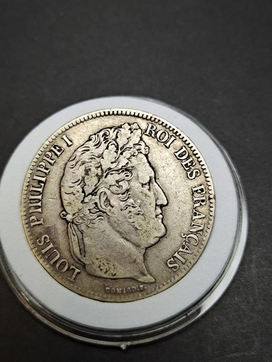 【8个洞收藏】第5场★0押0起一件包邮★银币专场（持续更新····） 7天连拍 法国菲利普一世 1837年 5法郎 老银币 37MM 24.9克实重
