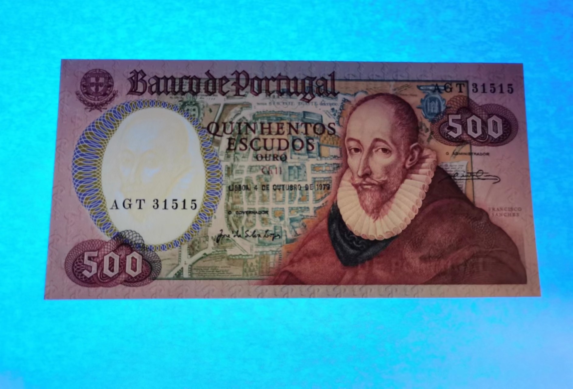 外钞荟萃x民国风云专场 葡萄牙1979年500埃斯库多 全新品相