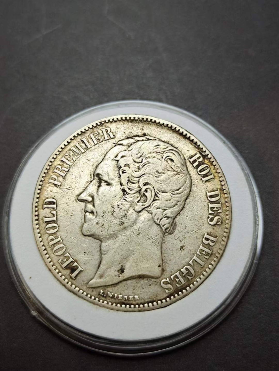 【8个洞收藏】第5场★0押0起一件包邮★银币专场（持续更新····） 7天连拍 1851年 法国利奥波德一世 5法郎 银币 