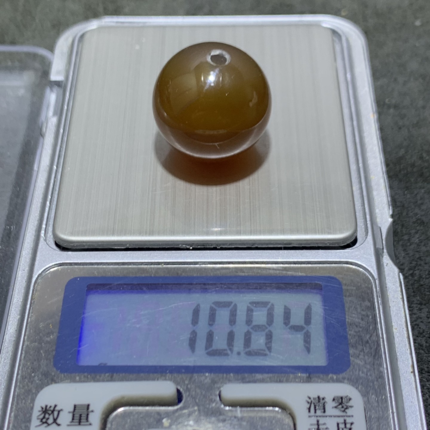 精美精美北红玛瑙2.0圆珠一颗