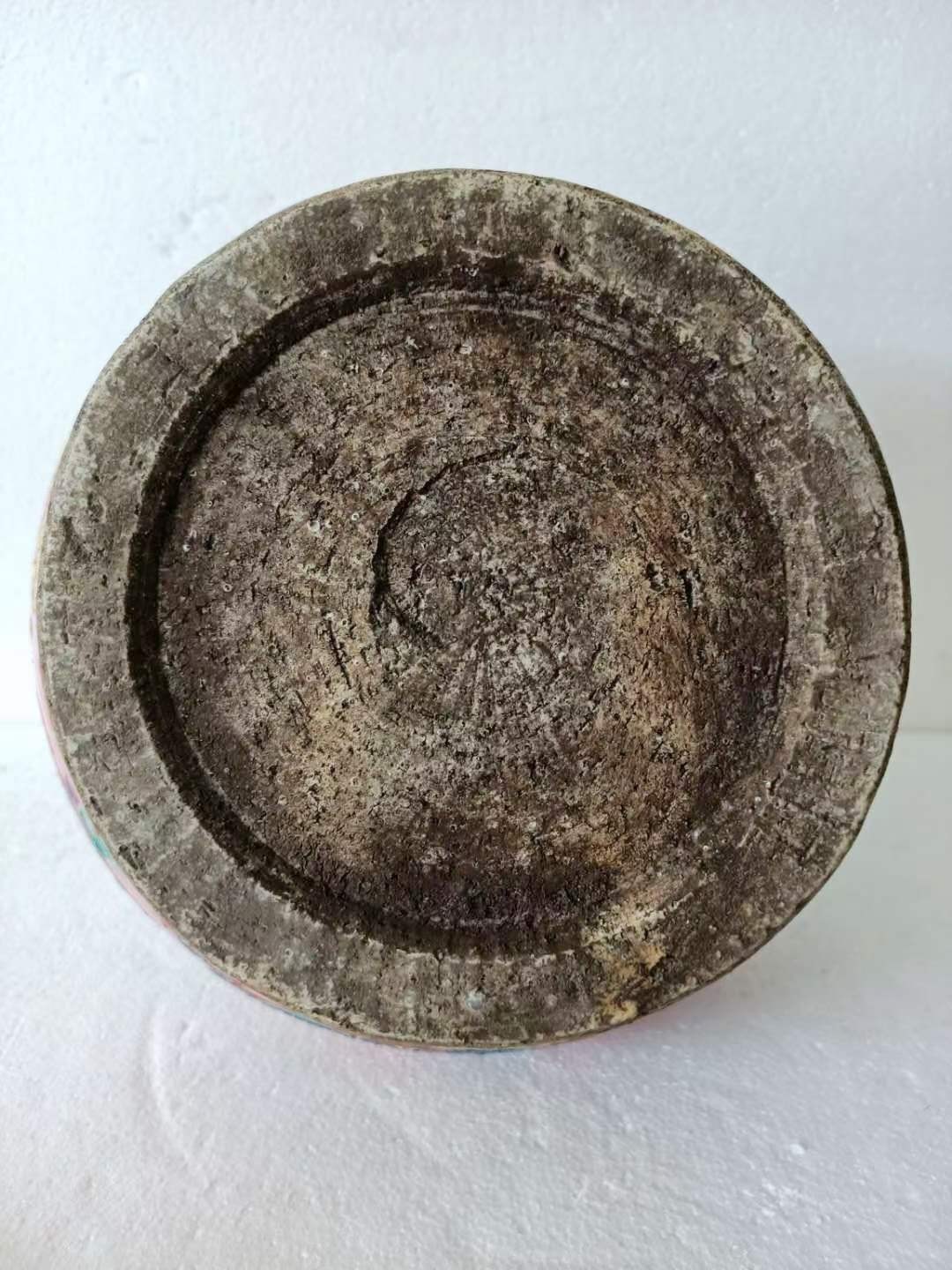 大明永乐年制，珐华彩祥云龙纹虎头罐一对