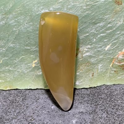 蒙料战国红玛瑙随形牙型吊坠一个 - 蒙料战国红玛瑙随形牙型吊坠一个