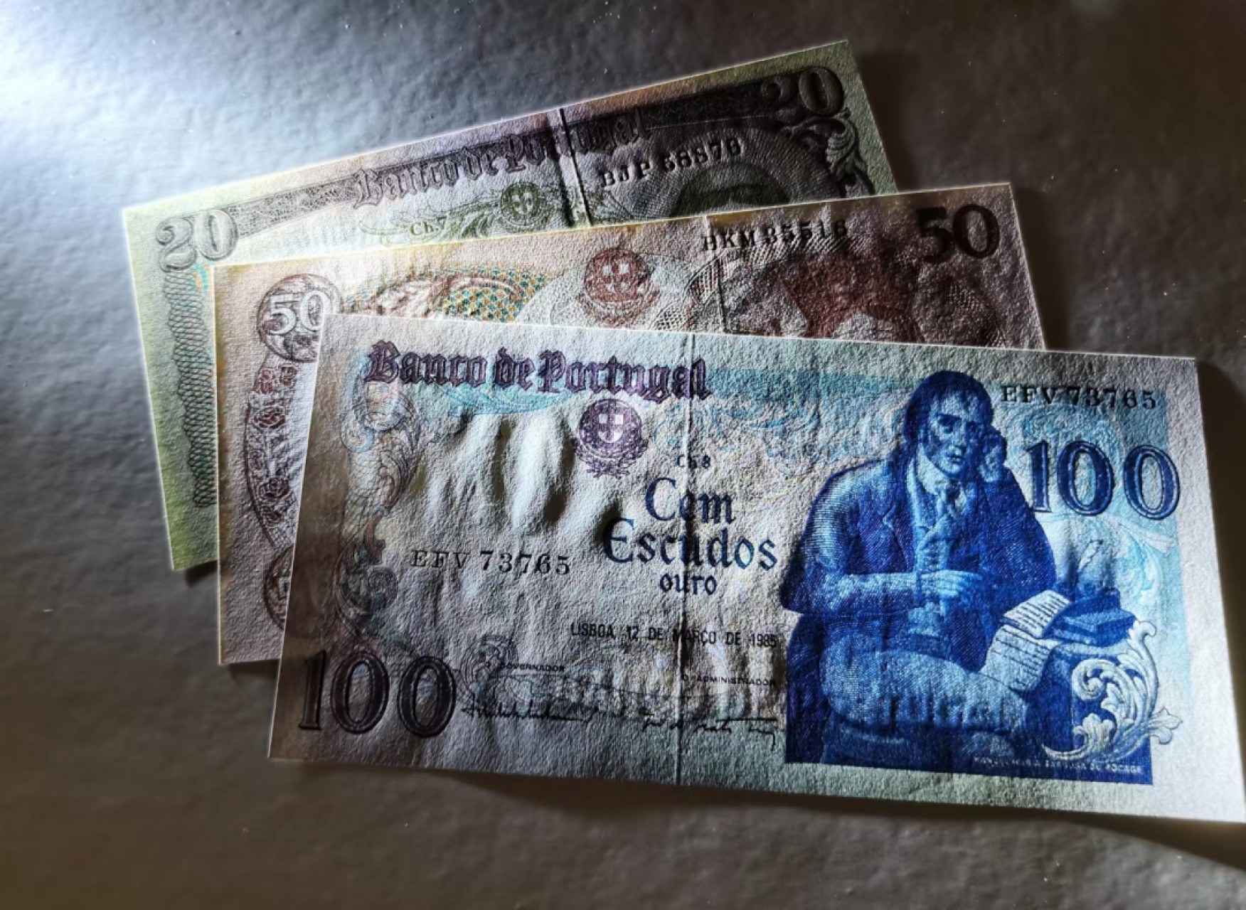 外钞荟萃x民国风云专场 葡萄牙20/50/100小套 全新品相