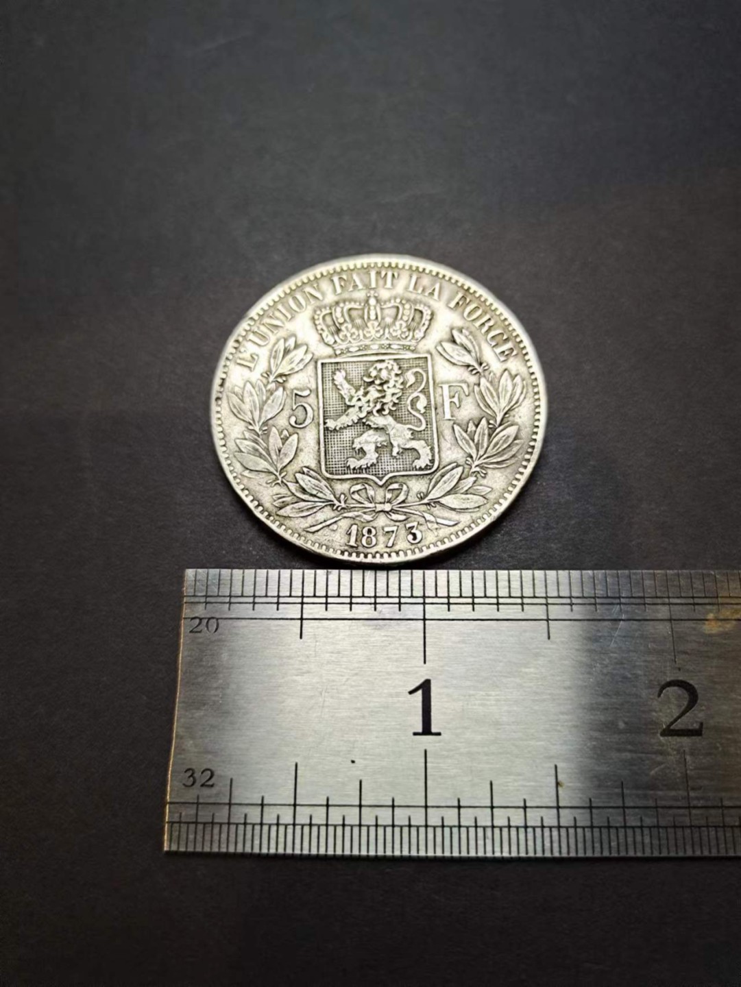 【8个洞收藏】第5场★0押0起一件包邮★银币专场（持续更新····） 7天连拍 法国利奥波德二世 1873年 5法郎银币 重量24.8克