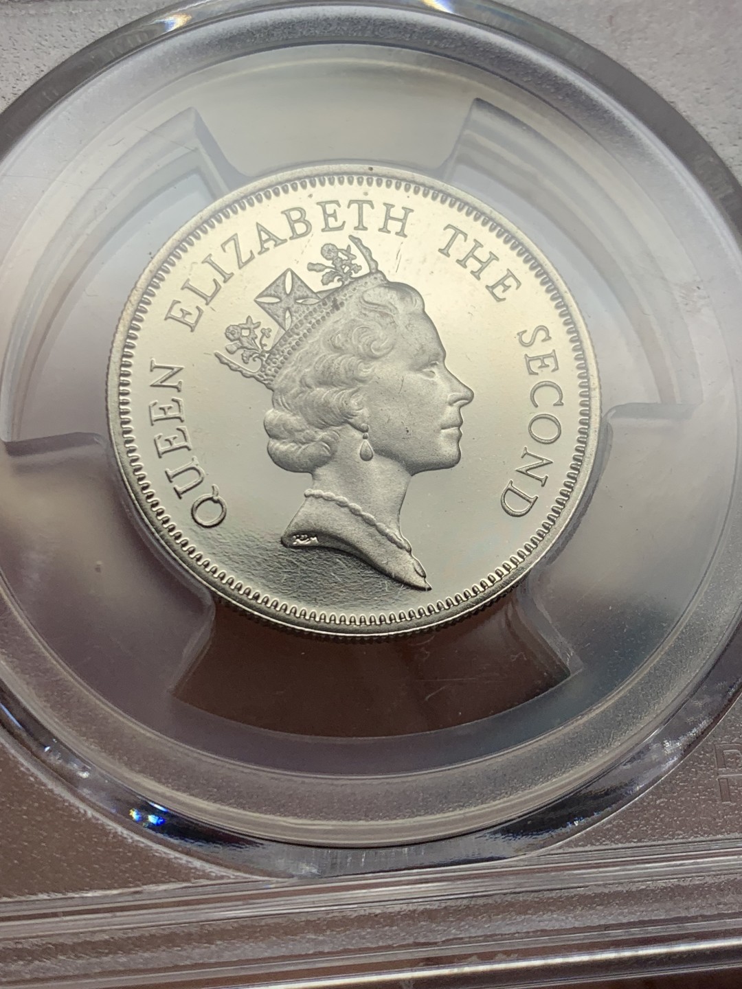 《竞宝斋》第146场-周日，周一 2场 (全场包邮) PCGS PR66DCAM 中国 香港1988年 女王最后一套精制币中的一元