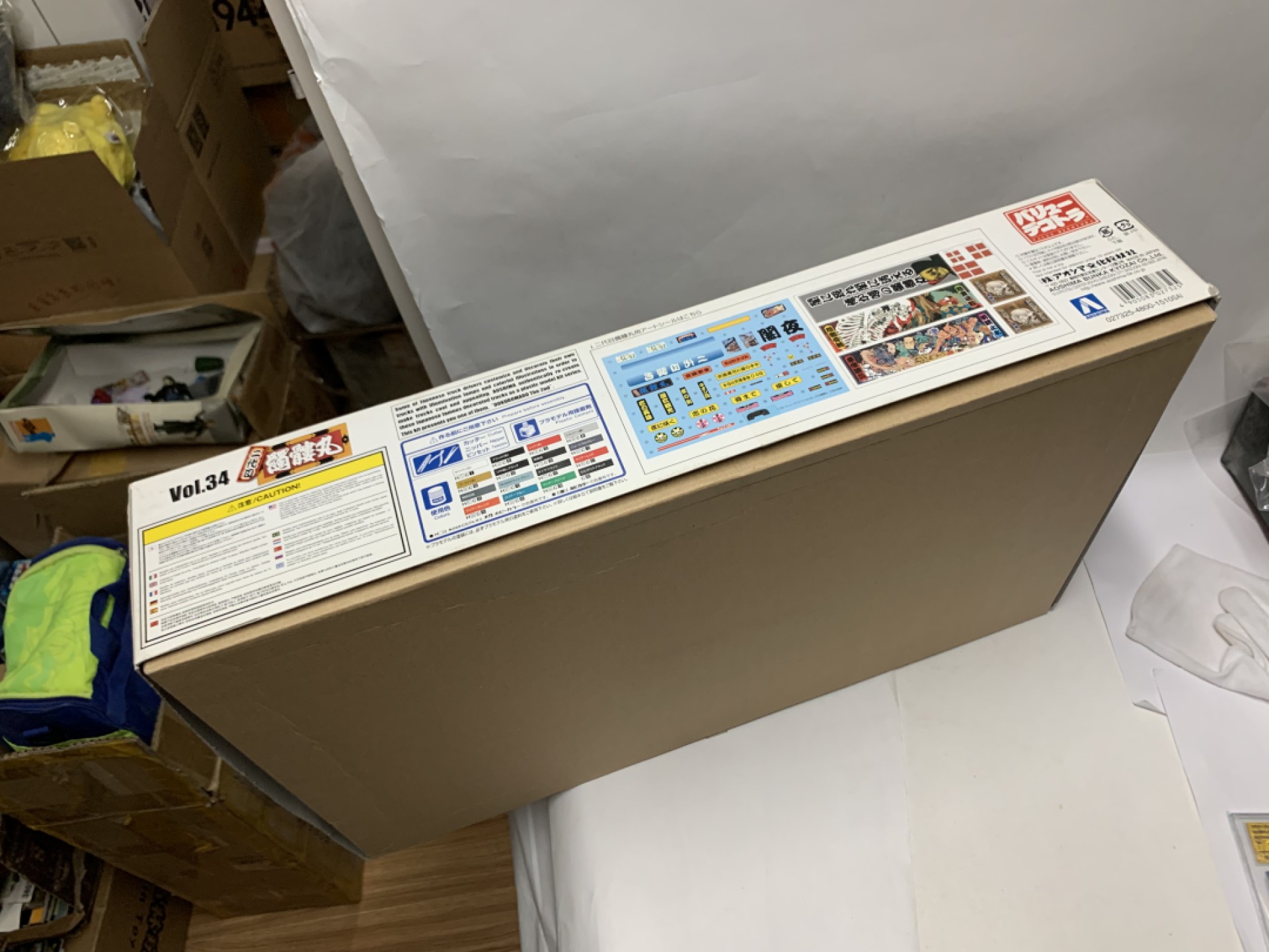 零元拍：AOSHIMA 绝版二代目骷髅丸豪华大货 拼装大车 全新 板件丰富 贴纸精美 过手瘾系列！绝版孤品