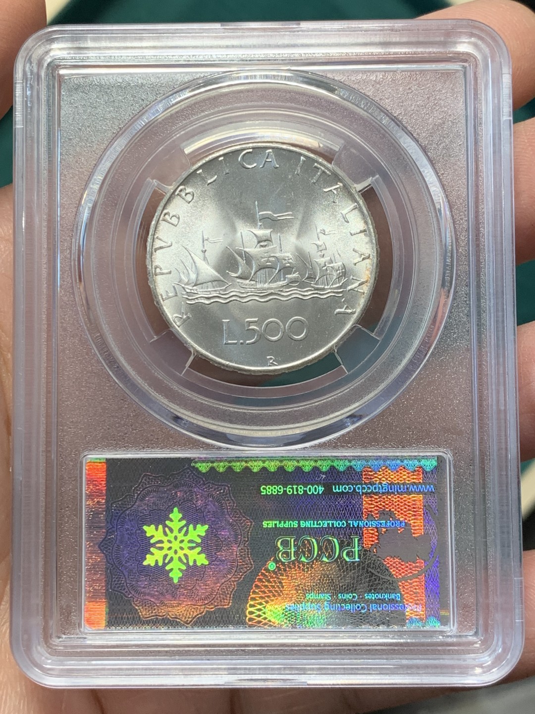 《竞宝斋》第146场-周日，周一 2场 (全场包邮) 意大利1966年帆船500里拉，自制标签，整体状态好