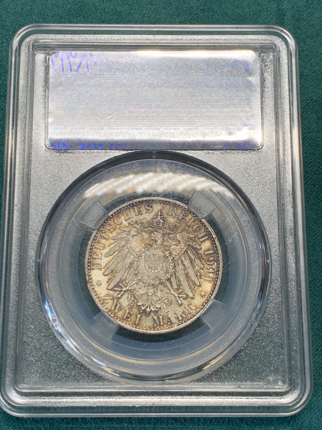 《竞宝斋》第146场-周日，周一 2场 (全场包邮) 众诚详评-MS64 德国 1911年 2马克 银币 巴伐利亚 摄政王90大寿纪念银币