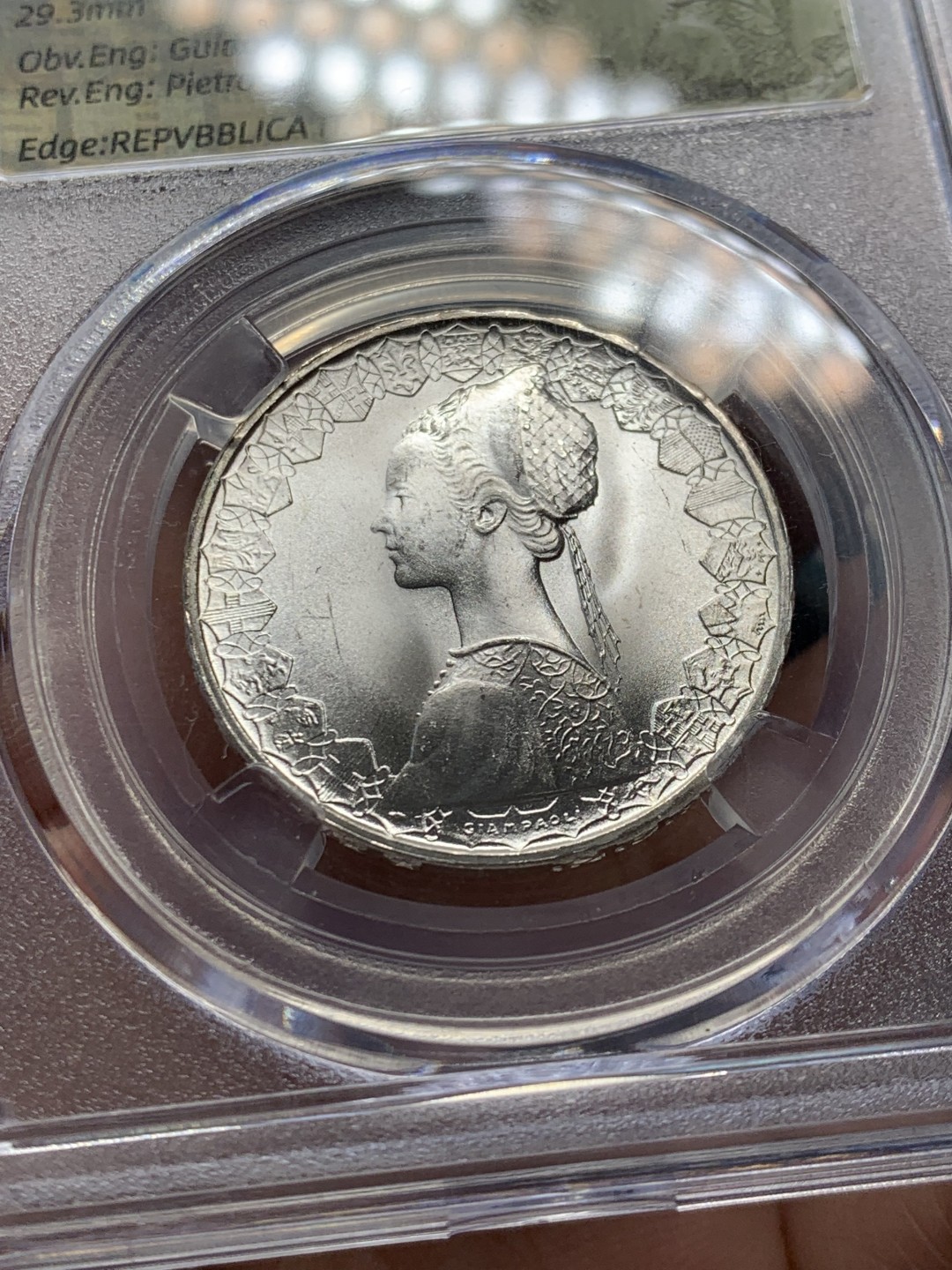 《竞宝斋》第146场-周日，周一 2场 (全场包邮) 意大利1966年帆船500里拉，自制标签，整体状态好