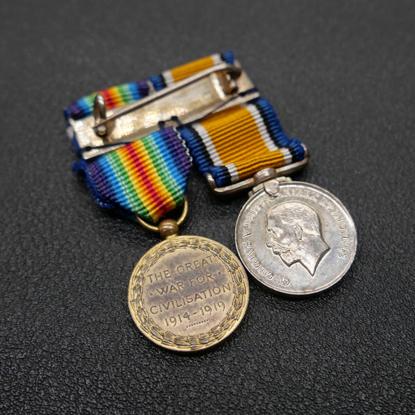 勋章奖章交易所3月25日拍卖 英国一战奖章一战胜利奖章迷你章