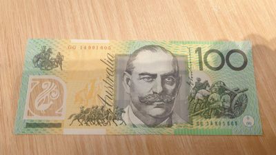 【世界钱币收藏】精选微拍第57期暨2023年第四期 裸钞专场 2014年澳大利亚100元 全新绝品无47尾号605