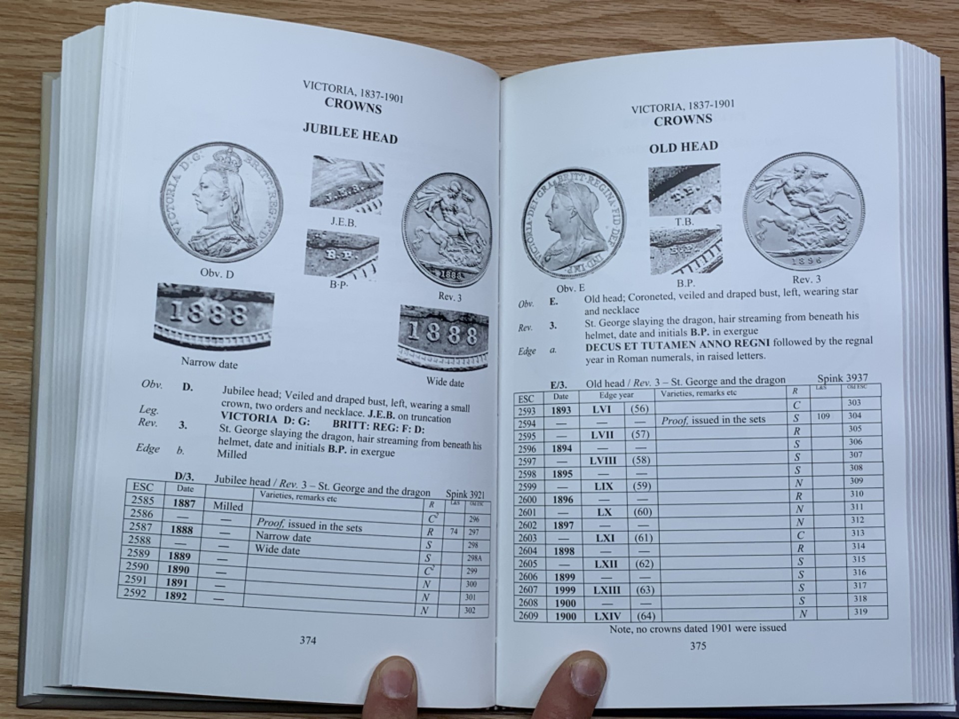《竞宝斋》第146场-周日，周一 2场 (全场包邮) 英国ESC银币目录 1649年以来英国银币大全 英系必备 PCGS/NGC用的ESC编号来自于此目录