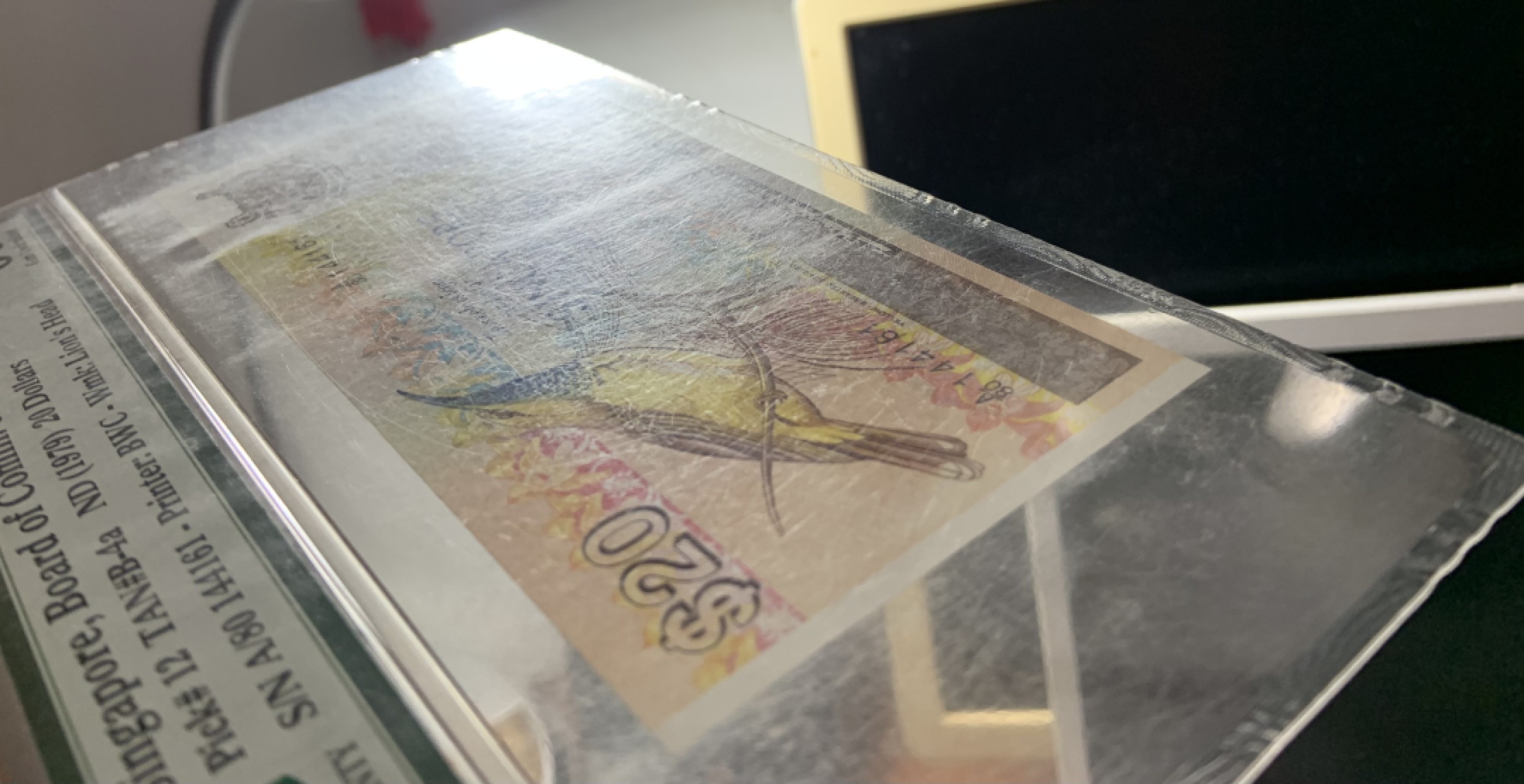 收藏联盟Quantum Auction 第242期拍卖  新加坡1979年20元 PMG66