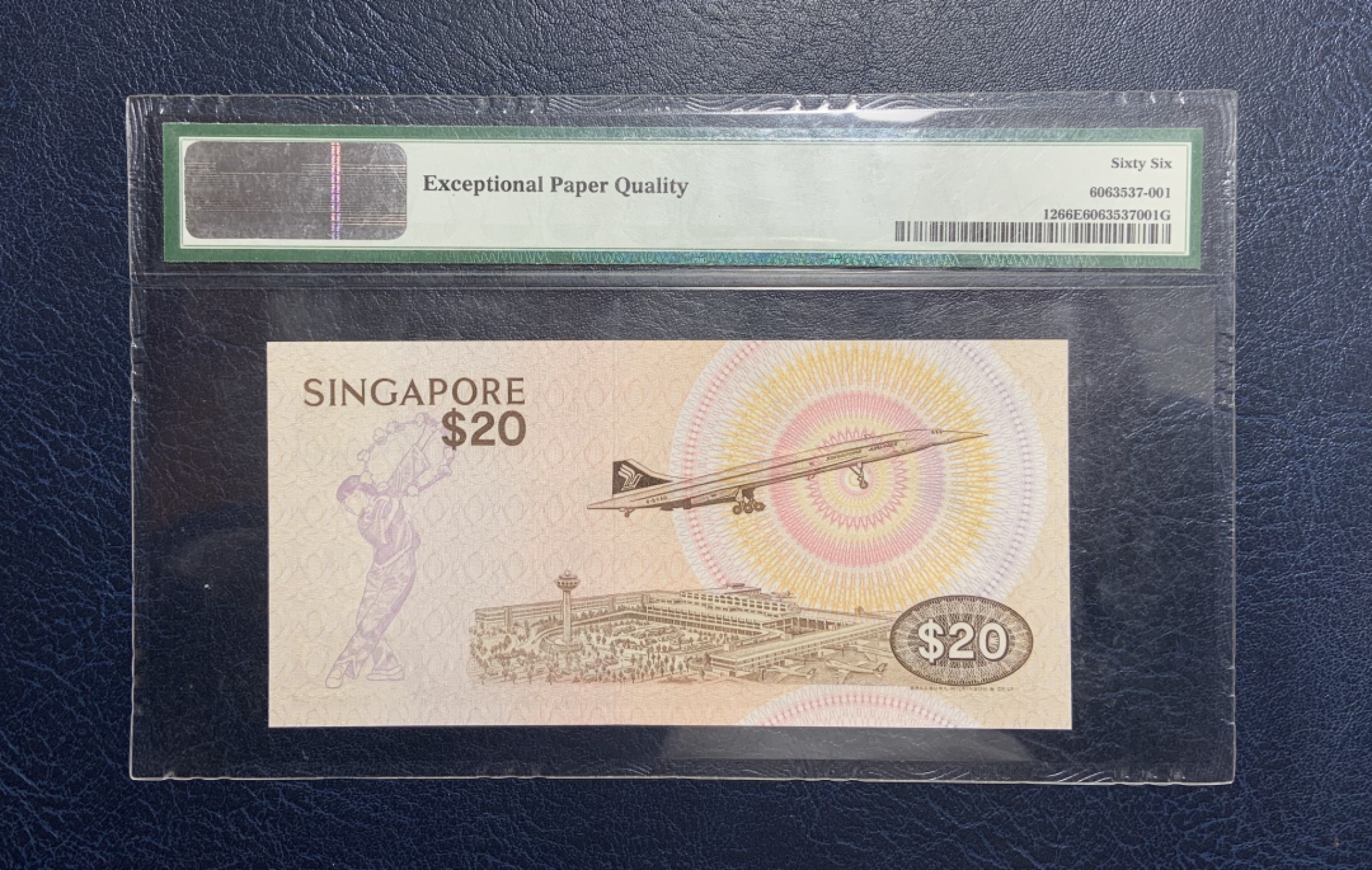收藏联盟Quantum Auction 第242期拍卖  新加坡1979年20元 PMG66