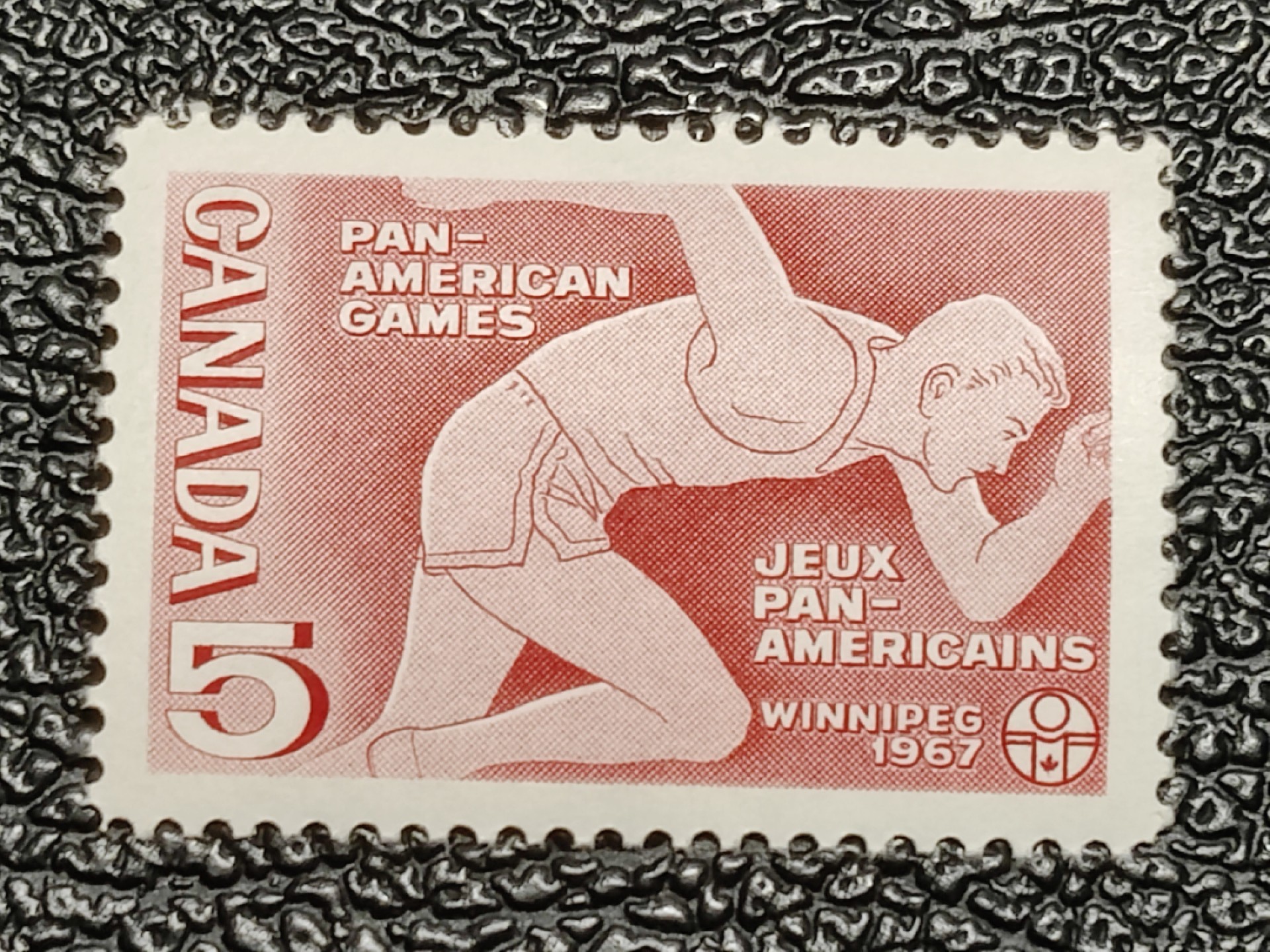 洪涛臻品批发群  精选邮票限时拍卖第二百七十七期 加拿大1967年 泛美运动会 精美雕刻版,  相当难得的品相, 漂亮！