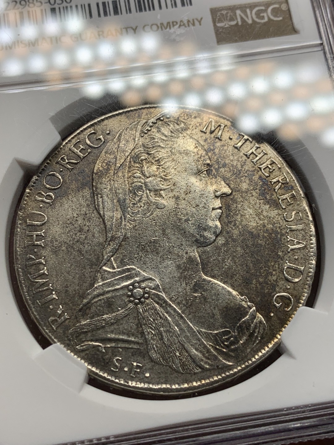 《竞宝斋》第146场-周日，周一 2场 (全场包邮) NGC AU 1780早期后铸 神罗“大奶妈” 稀少好品米兰厂 边齿清晰老味道