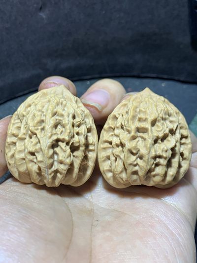 仅此一对，精美盘龙虎头文玩核桃麻核桃一对！ - 仅此一对，精美盘龙虎头文玩核桃麻核桃一对！