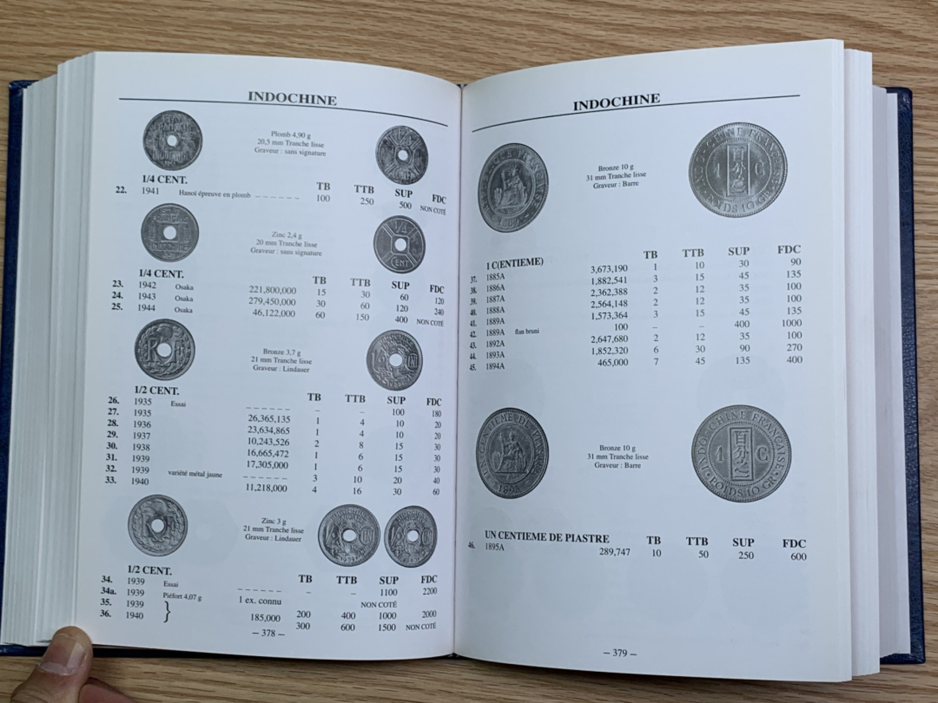 《竞宝斋》第146场-周日，周一 2场 (全场包邮) 市场少见 法国jetons 法国殖民地钱币目录/1498年--至今，736页，书尾有详细的英文对照索引，查询币非常方便 Monnaies et jetons des colonies françaises / Jean Lecompte