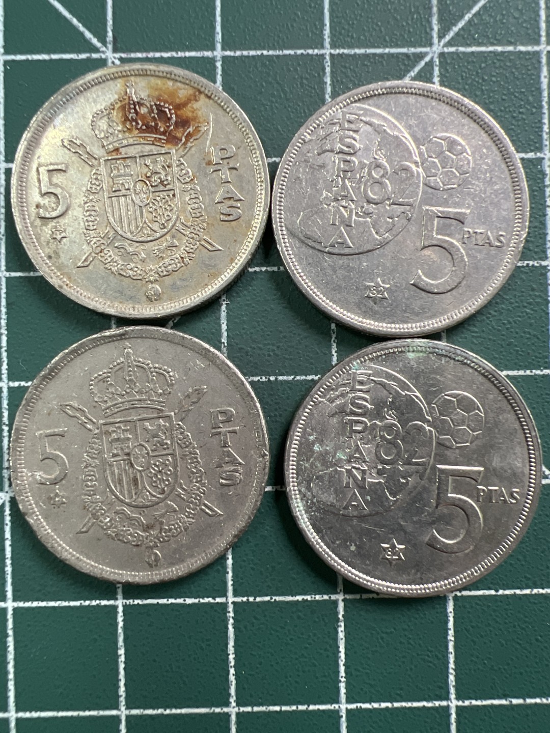 泡泡堂微拍第一百〇三幕硬币捡漏可累计专场👿👿，累计满二十元包邮，接受代拍业务 西班牙5比塞塔四枚