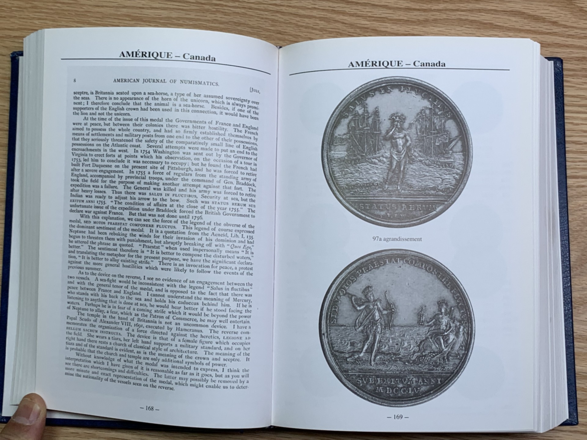 《竞宝斋》第146场-周日，周一 2场 (全场包邮) 市场少见 法国jetons 法国殖民地钱币目录/1498年--至今，736页，书尾有详细的英文对照索引，查询币非常方便 Monnaies et jetons des colonies françaises / Jean Lecompte