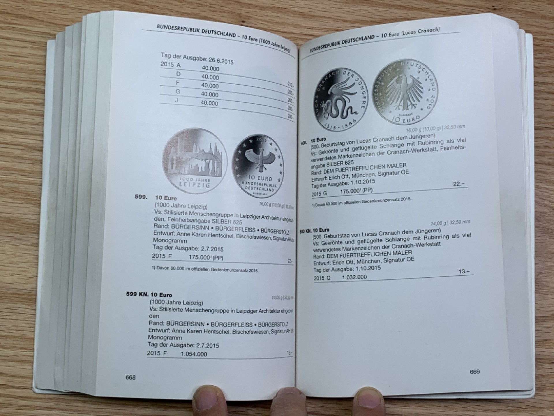 《竞宝斋》第146场-周日，周一 2场 (全场包邮) 德国耶格尔目录1871年--至今，经典目录 960页 包含第三帝国、东德等热门币种详细版别介绍