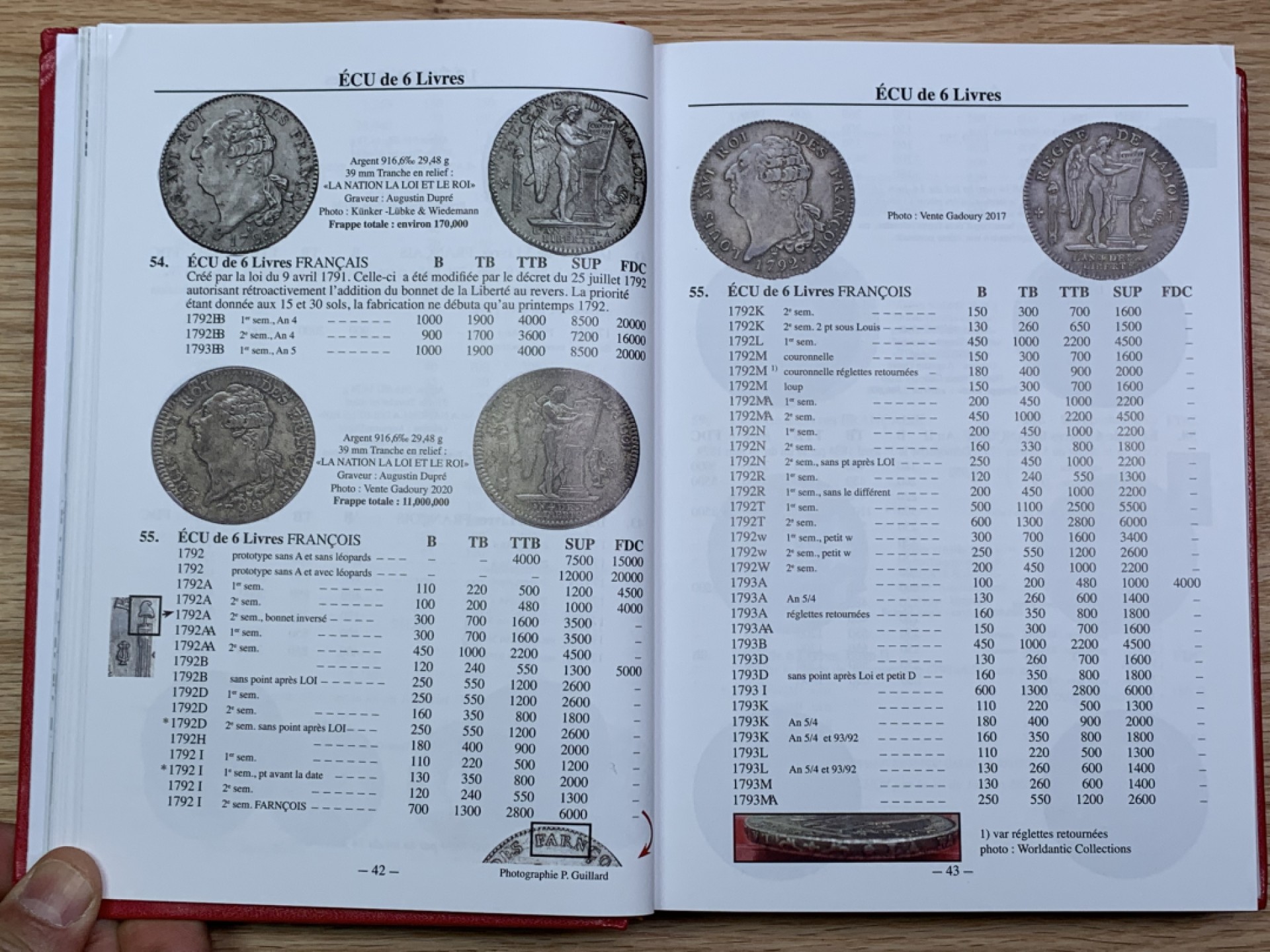 《竞宝斋》第146场-周日，周一 2场 (全场包邮) 全新刚拆封，最新版gadour法国硬币目录（1789-2021），最畅销的法国硬币目录之一，584页。法系玩家收藏必备工具书。