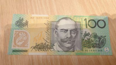 【世界钱币收藏】精选微拍第57期暨2023年第四期 裸钞专场 2014年澳大利亚100元 全新绝品无47尾号698