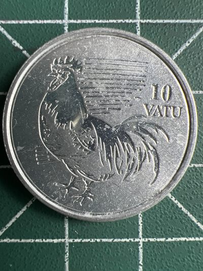 泡泡堂第291期  世界硬币 （无押金，捡漏，全场20包邮，偏远地区除外，接收代拍业务） - 瓦努阿图10瓦图 公鸡