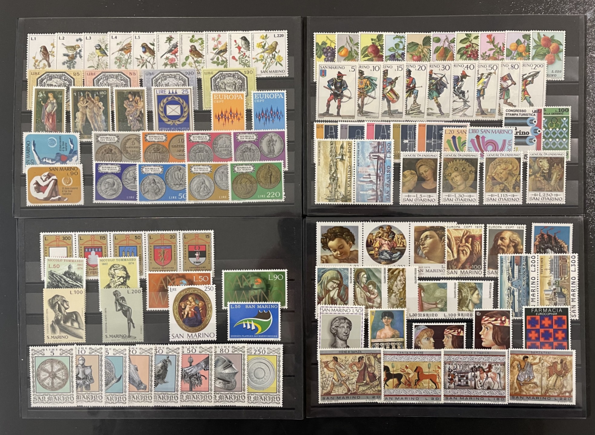 圣马力诺1964-1979年全年邮票新