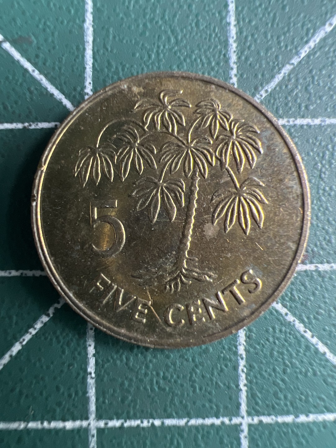 泡泡堂第259期  世界硬币 （无押金，捡漏，全场20包邮，偏远地区除外，接收代拍业务） 塞舌尔五分