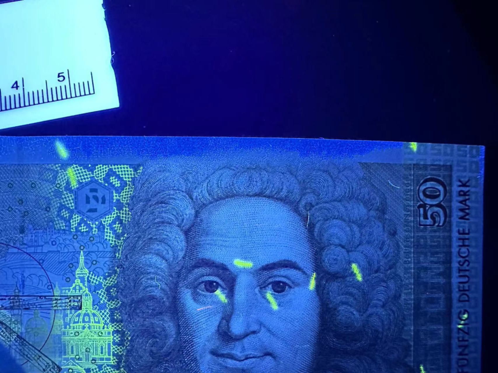 《外钞收藏家》第二百五十三期（德法意专场） 联邦德国1996年50马克 近全新 无折 但有大面积癍