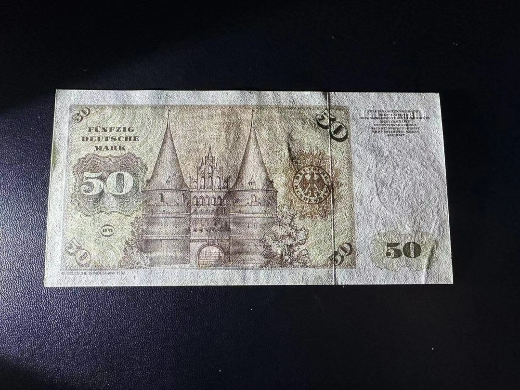 《外钞收藏家》第二百五十三期（德法意专场） 联邦德国1980年50马克 全新 轻微点钞痕